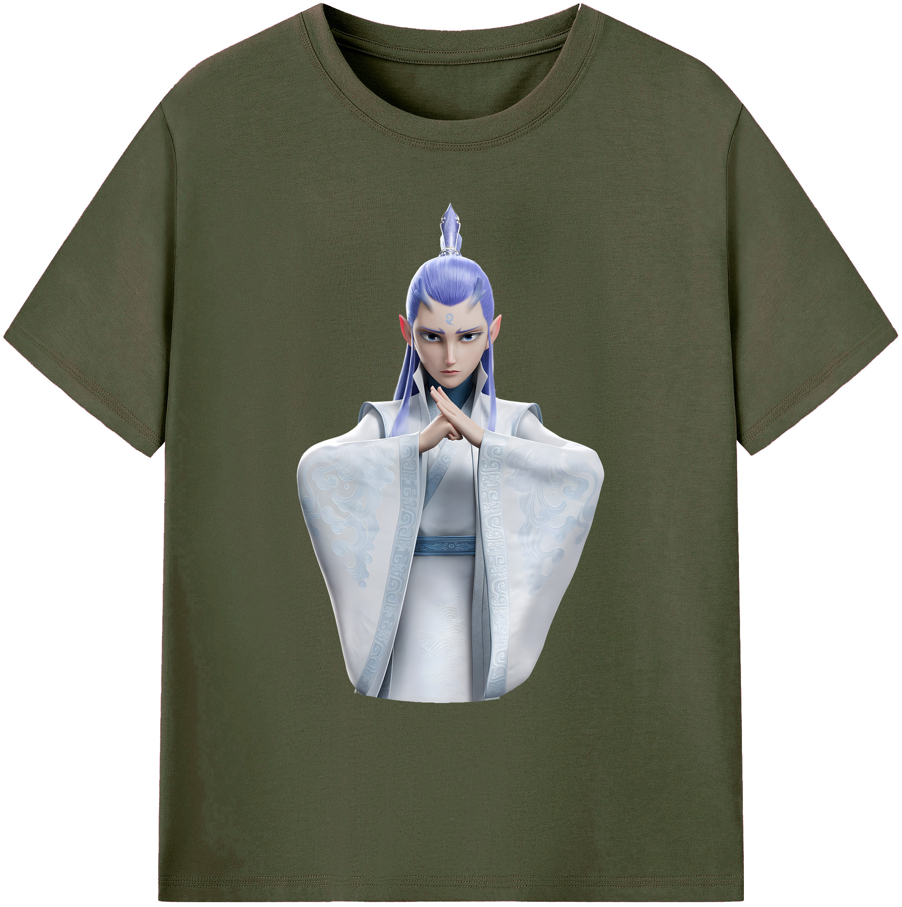 （画像用） Ne Zha 2 ナタ 魔童の大暴れ 綿100％ メンズ半袖Tシャツ｜肌触りやわらか＆通気性